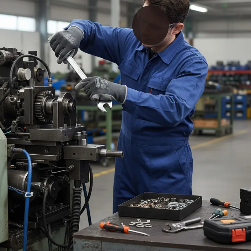 

24Pcs/12Pairs Sandy Nitrile Rubber Coated Polyester Palm Safety Working Gloves High Quality Protective for Men And Women