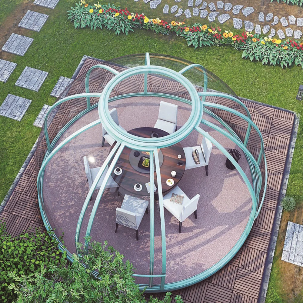 

Panoramic View Ventilation System Built-in Lighting System Weather-resistant Dome Gazebo Clear Bubble Tent