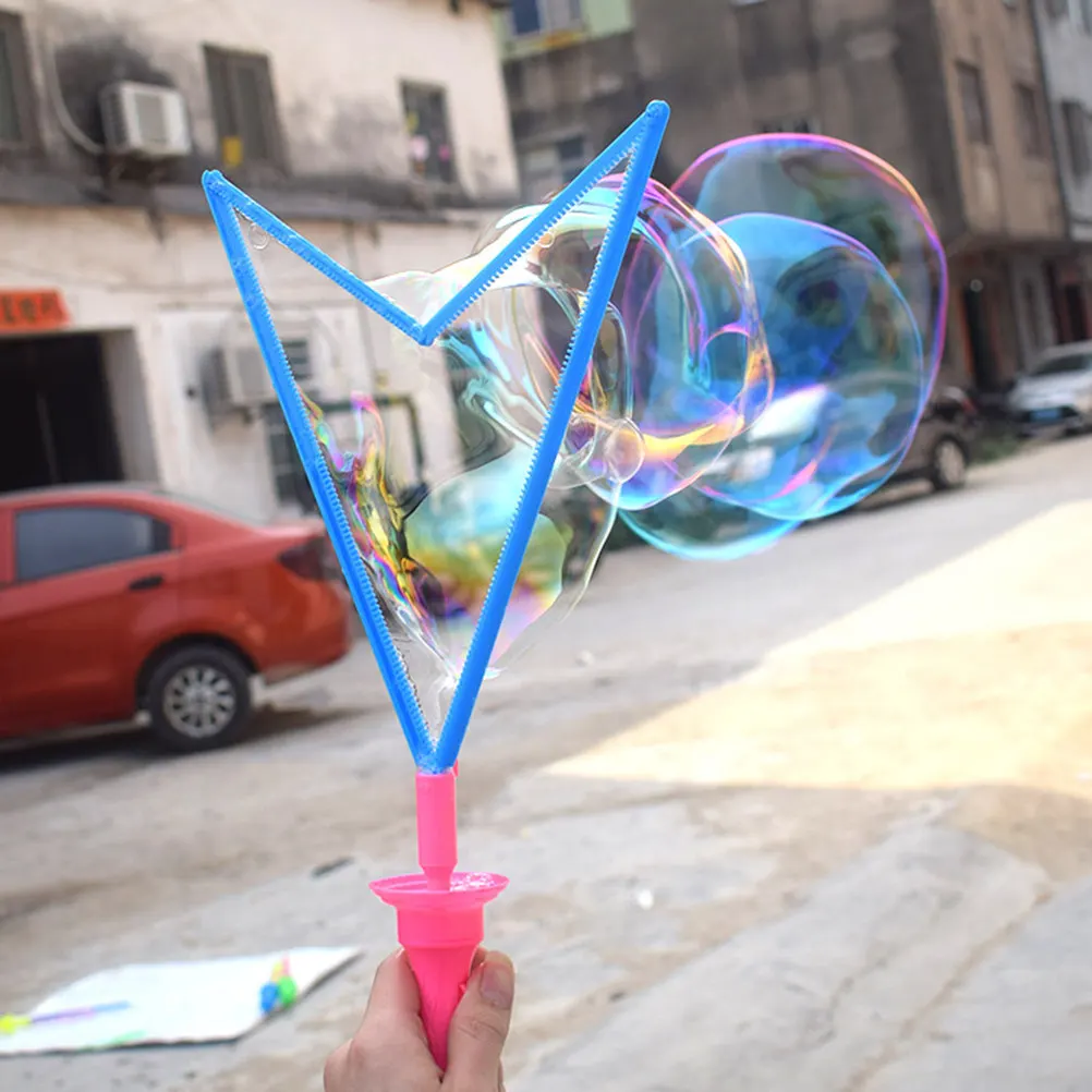 Varitas de burbujas premium con forma para niños, varitas de burbujas de plástico, seguras, no tóxicas, colores surtidos, burbujas gigantes, recuerdo de fiesta