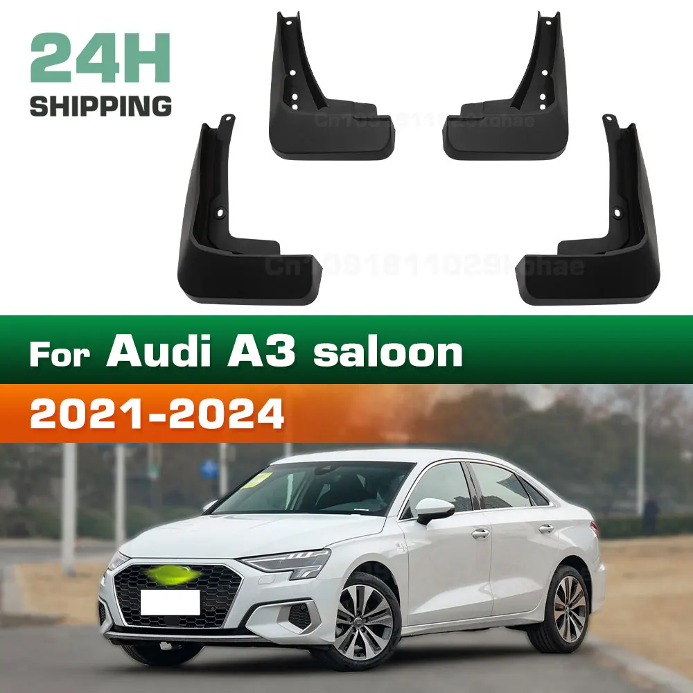 For Audi A3 sedan saloon 2021 2022 2023 2024 Fender Mudflaps Splash Guards Mudguards Mud Flaps car Accessories