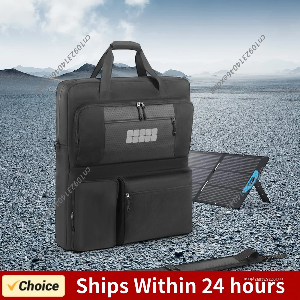 Solar Panel Storage Bags Multi-Pocket Solar Board Protective Handbag Portable Protection Shoulder Bag for EF ECOFLOW 160W & 220W