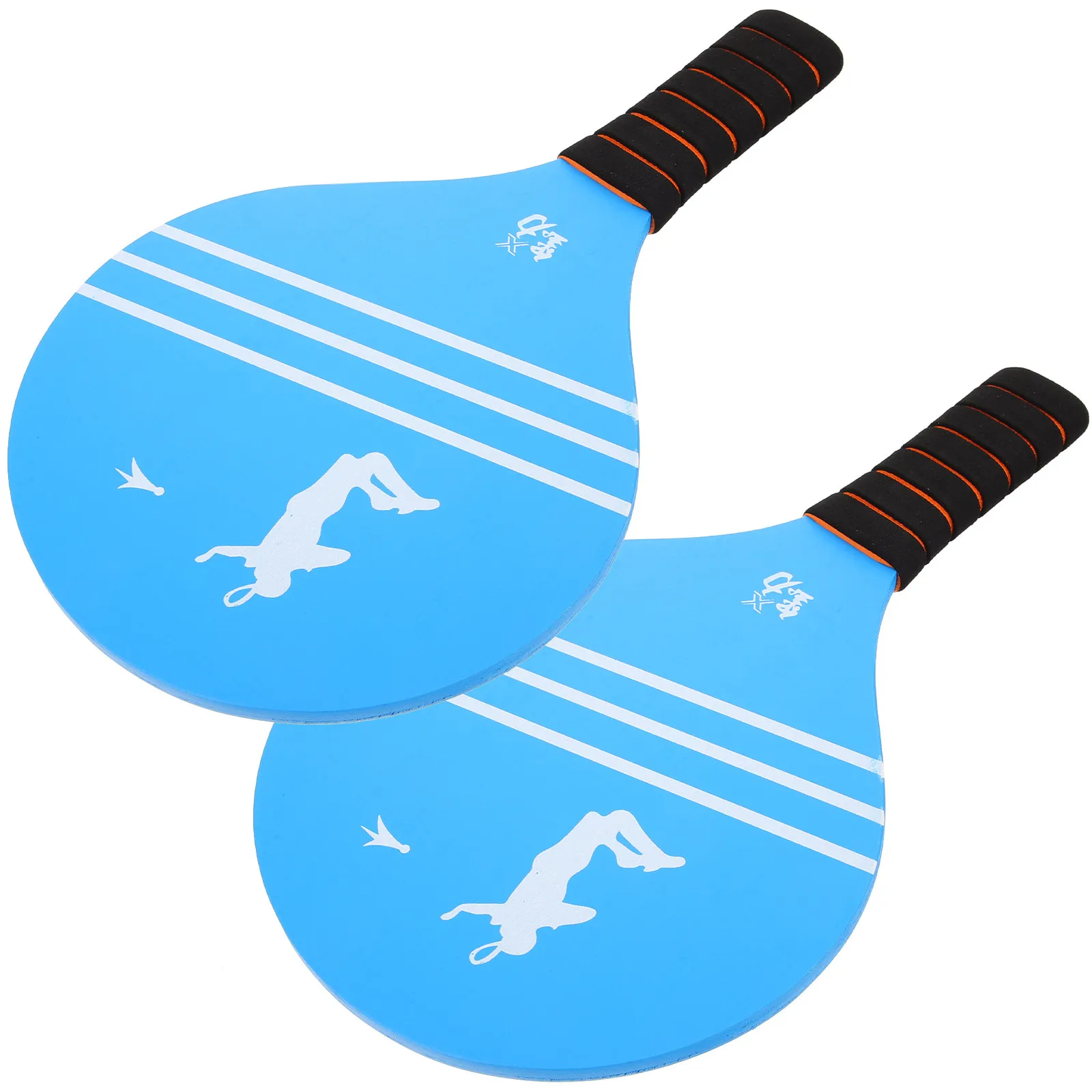 

Набор из 2 прочных деревянных ракеток для бадминтона и пляжного тенниса