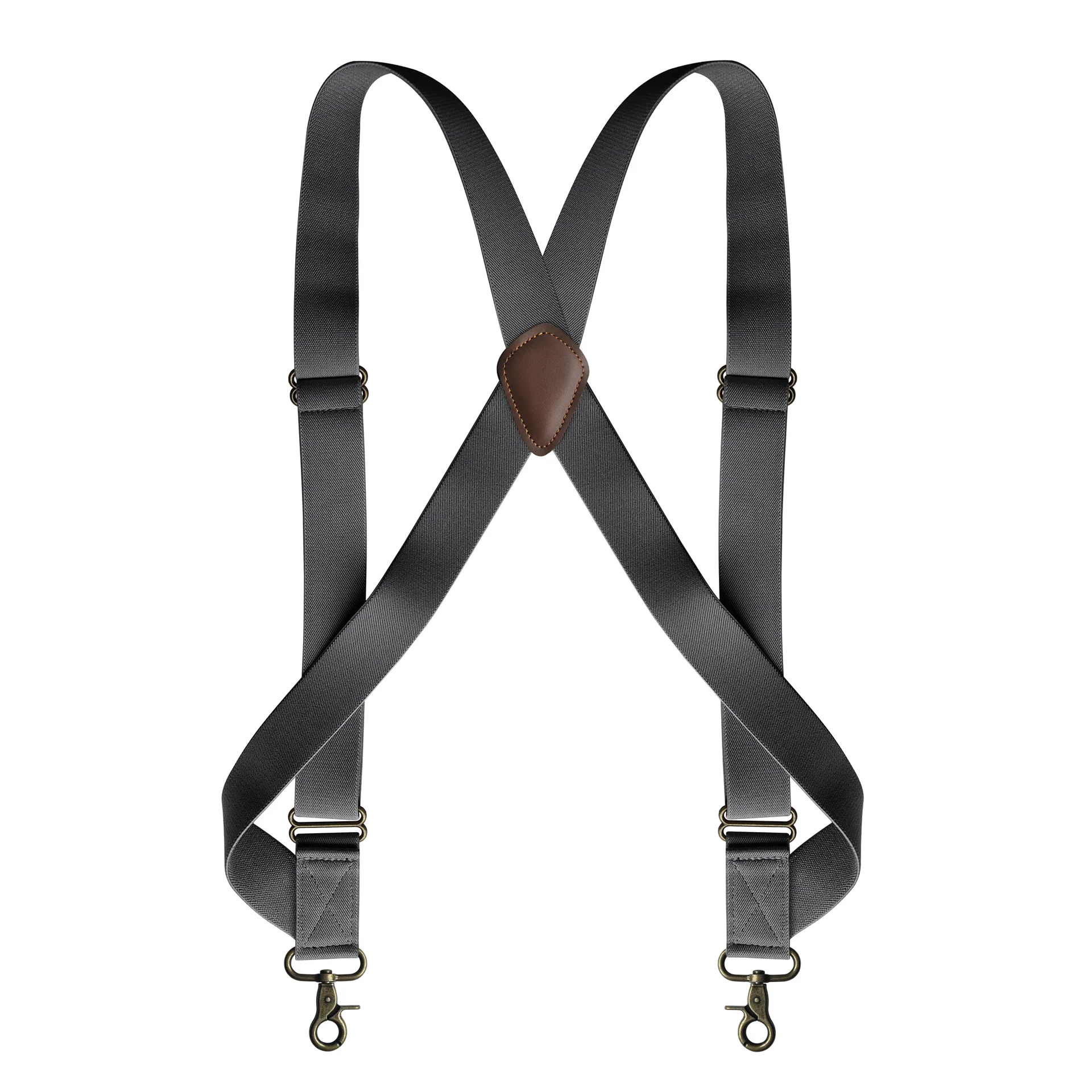 Men\'s Suspenders Adjustable Braces X Shape Elastic Strap Side Clip Crossover Adult Suspensorio Trousers Apparel Accessories