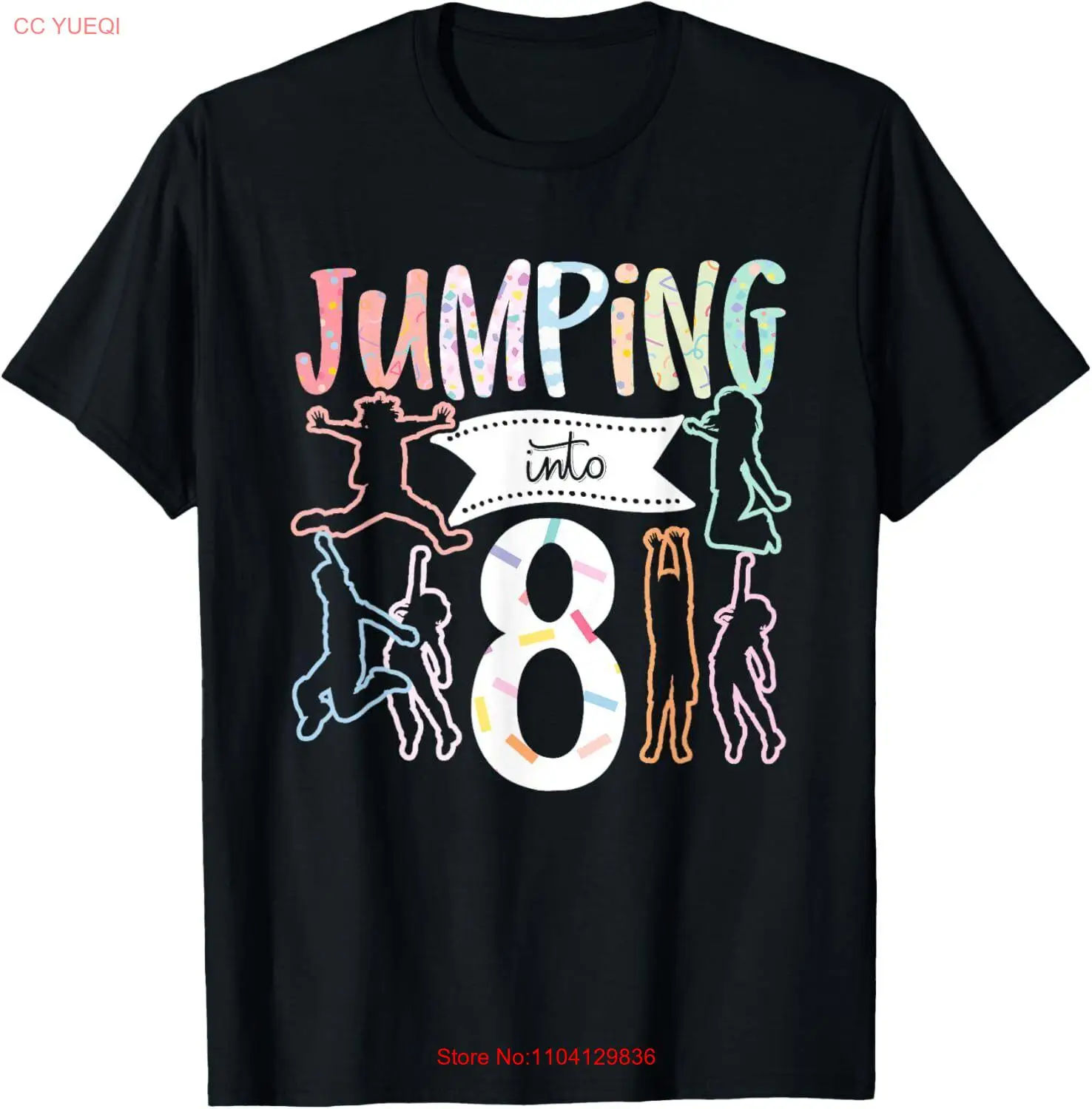 8th Birthday Trampoline Jumping in 8 Years T-Shirt Hoodie