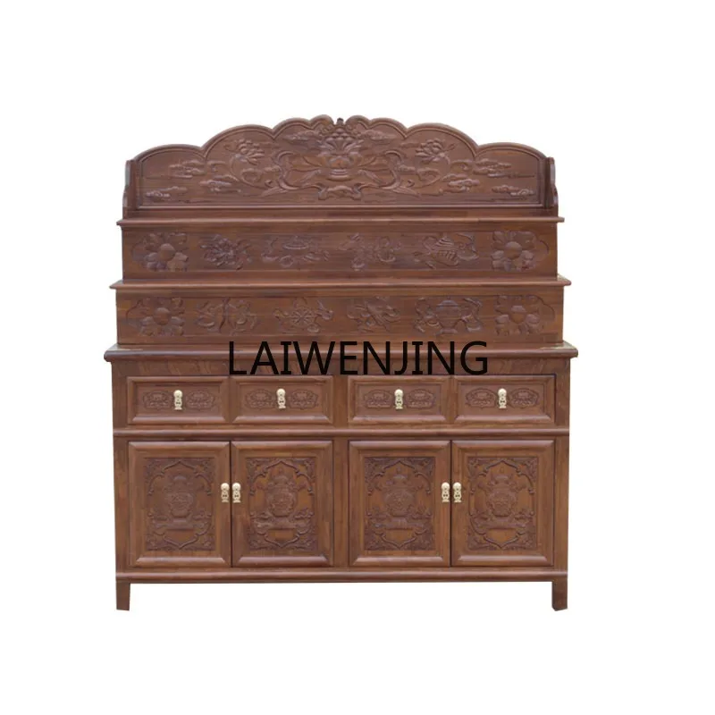 

MJY Buddhist shrine stand cabinet God of Wealth offering table Shentai solid wood incense case