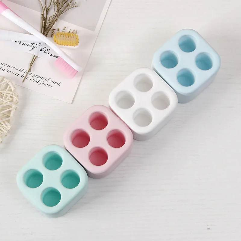 Small Portable Toothbrush Organizer Creative Diatomite Absorbent Toothbrush Holder Simple Household Bathroom Storage Rack