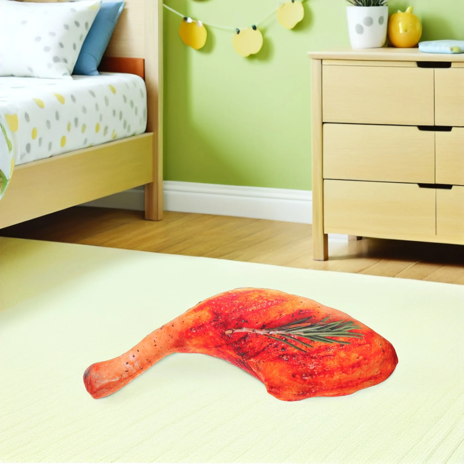 

Realistic Roast Chicken Leg Pillow Soft Squishy Food Cushion Home Decor Gift Simulation Snack Bedroom Sofa Cushion