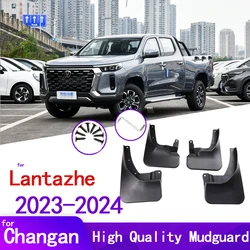 Black Mud Flaps For Changan Hunter Plus Lantazhe Pickup 2023 2024 Mudflaps Splash Guards Mud Flap Front Rear Mudguards Fender