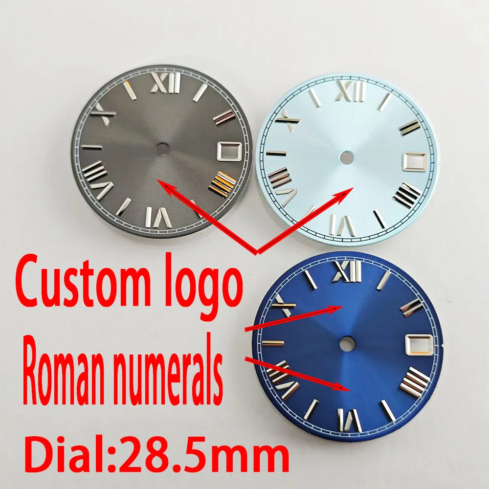 Men's watch dial Roman numerals Custom dial for N Series 35 automatic mechanical movement 36mm/39mm case Watch Other accessories
