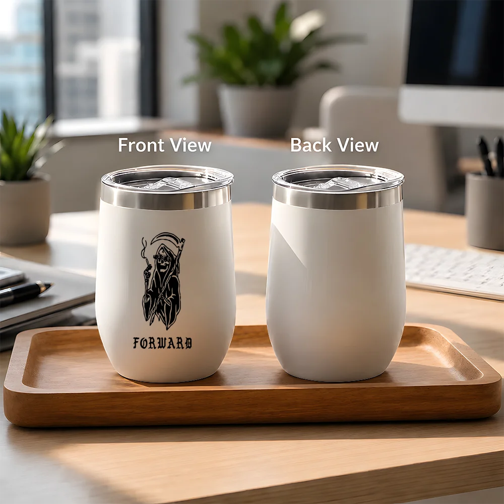 

Hot Forward Observations Vacuum Flasks 12oz 360ml Stainless Steel Egg Shaped Mug, Double Wall Vacuum Thermal Insulated Cup