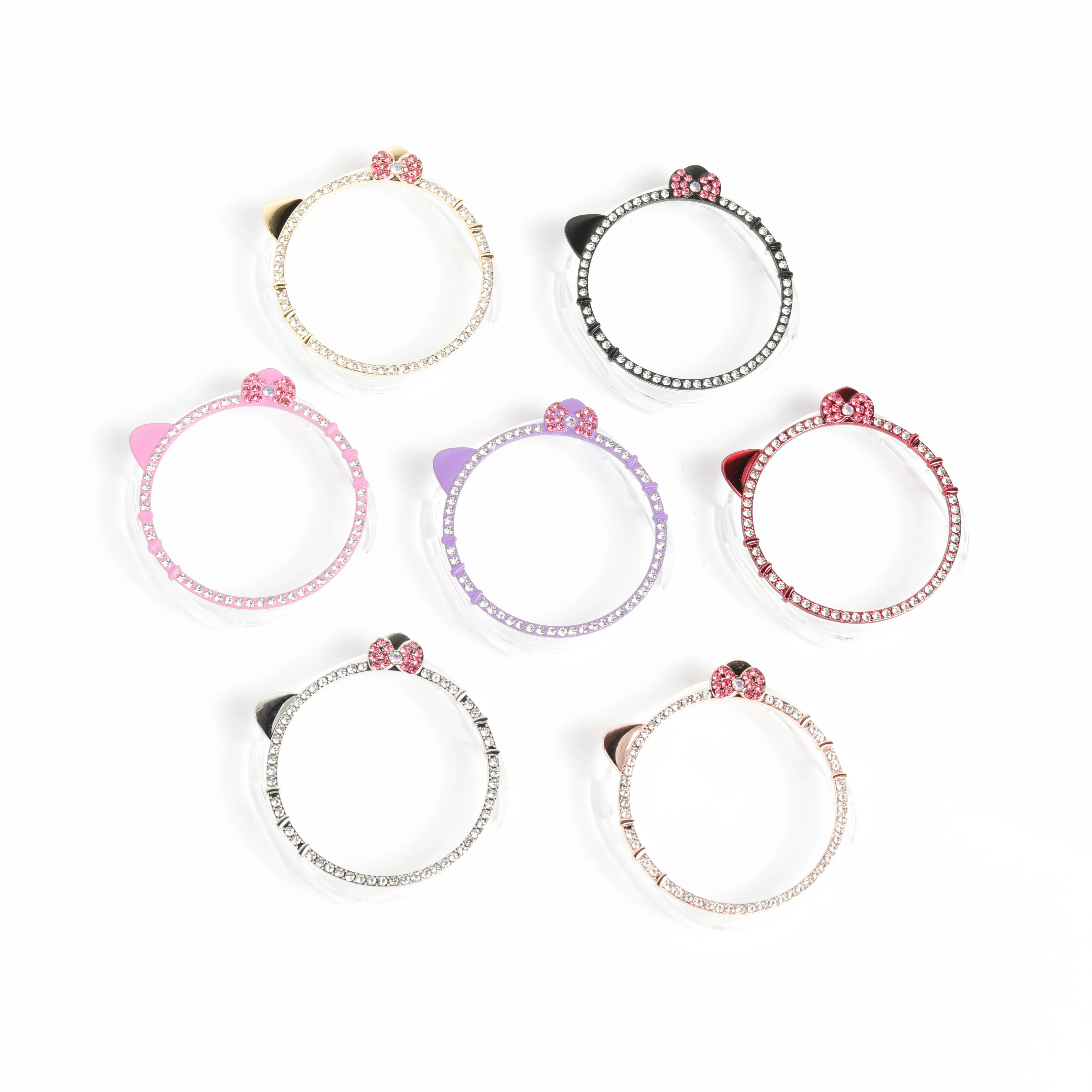 غطاء ماسي لساعة سامسونج جالاكسي 8 44 مللي متر 40 مللي متر ملحقات KT Cat Bling PC إطار ممتص الصدمات حامي الفرقة جالاكسي watch8