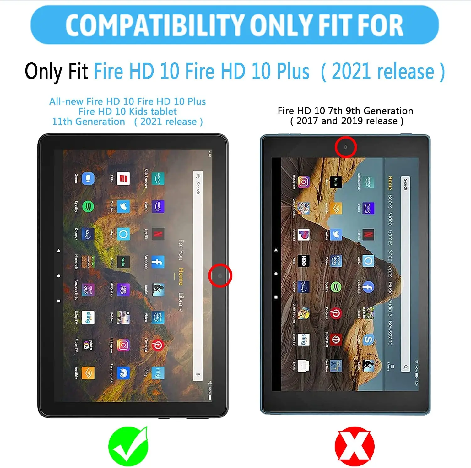 Screen Protector for Amazon Fire HD 10 2021 Released Kindle Fire HD 10 Plus Tablet Tempered Glass Film 10.1 Inch