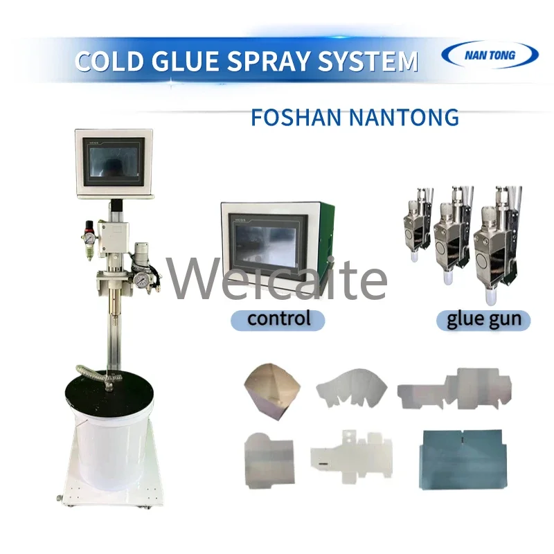 folder gluing cold glue system paper gluing machine