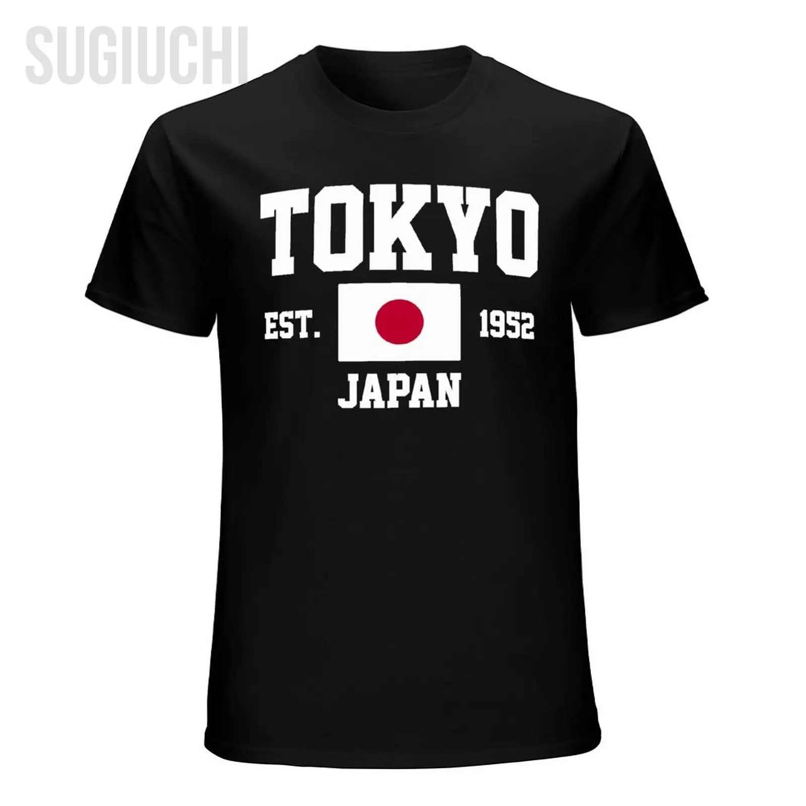 Flag of Japan EST.1952 Tokyo Men Tshirt Tees T-Shirt O-neck T Shirts Women Boys Clothing 100% Cotton