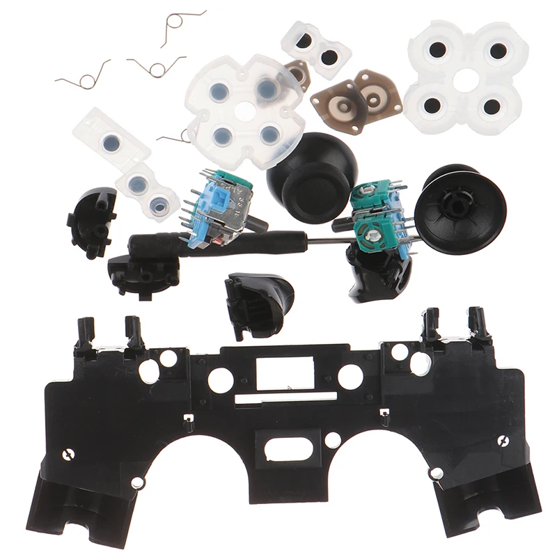 Kit de botones de gatillo para reparación de PS4, Joysticks analógicos 3D, L1, R1, L2, R2