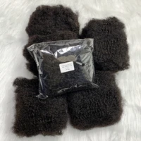 1 unidad/30g de cabello sin trama brasileño Afro rizado cabello humano a granel Remy a granel para extensiones de trenzado Natural Hai para trenzas Locs