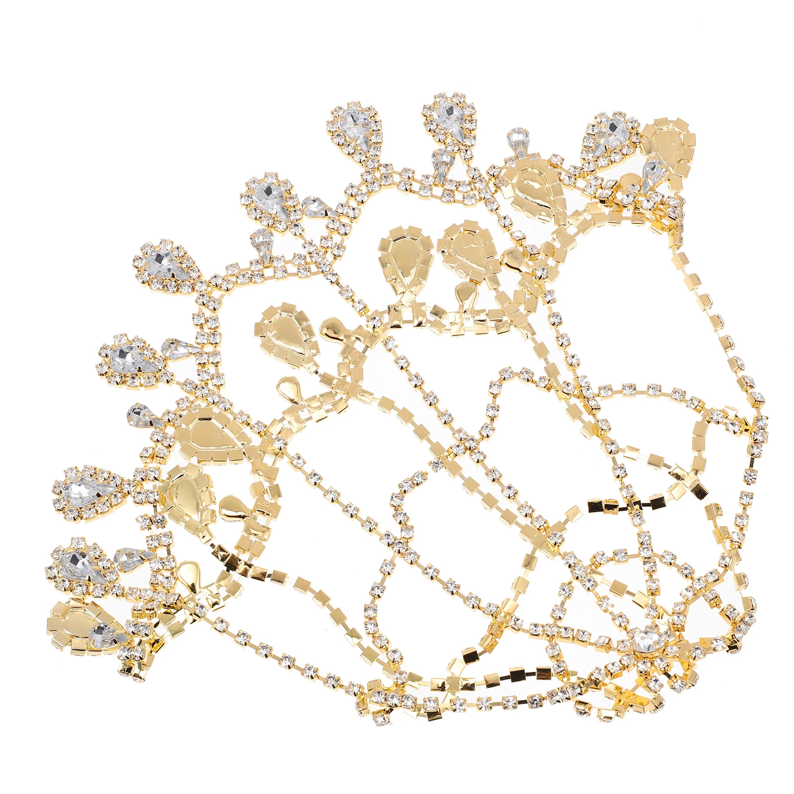 

Elegant Rhinestone Headpiece Wedding Bridal Headdress Crystal Flapper Hair Jewelry Alloy Tassel Chain Party Prom Banquet Daily