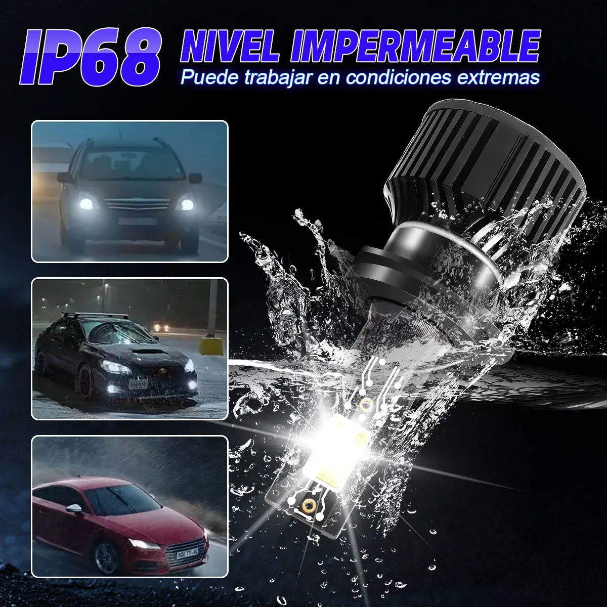 12000LM H7 H1 H11 H4 LED Headlights Bulbs Canbus 5000K 60W H8 H9 H16 9003 HB2 H18 Fog Lamp Plug-N-Play Turbofan 2PCS Auto Lamp 12V