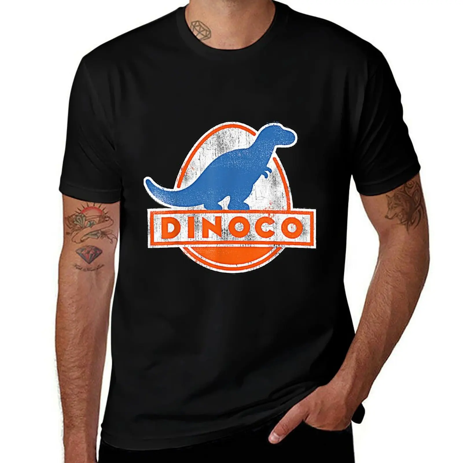 

cotton T-Shirt dark funny DINOCO designer shirt man man humor shirts t t t shirts Logo Dinosaur