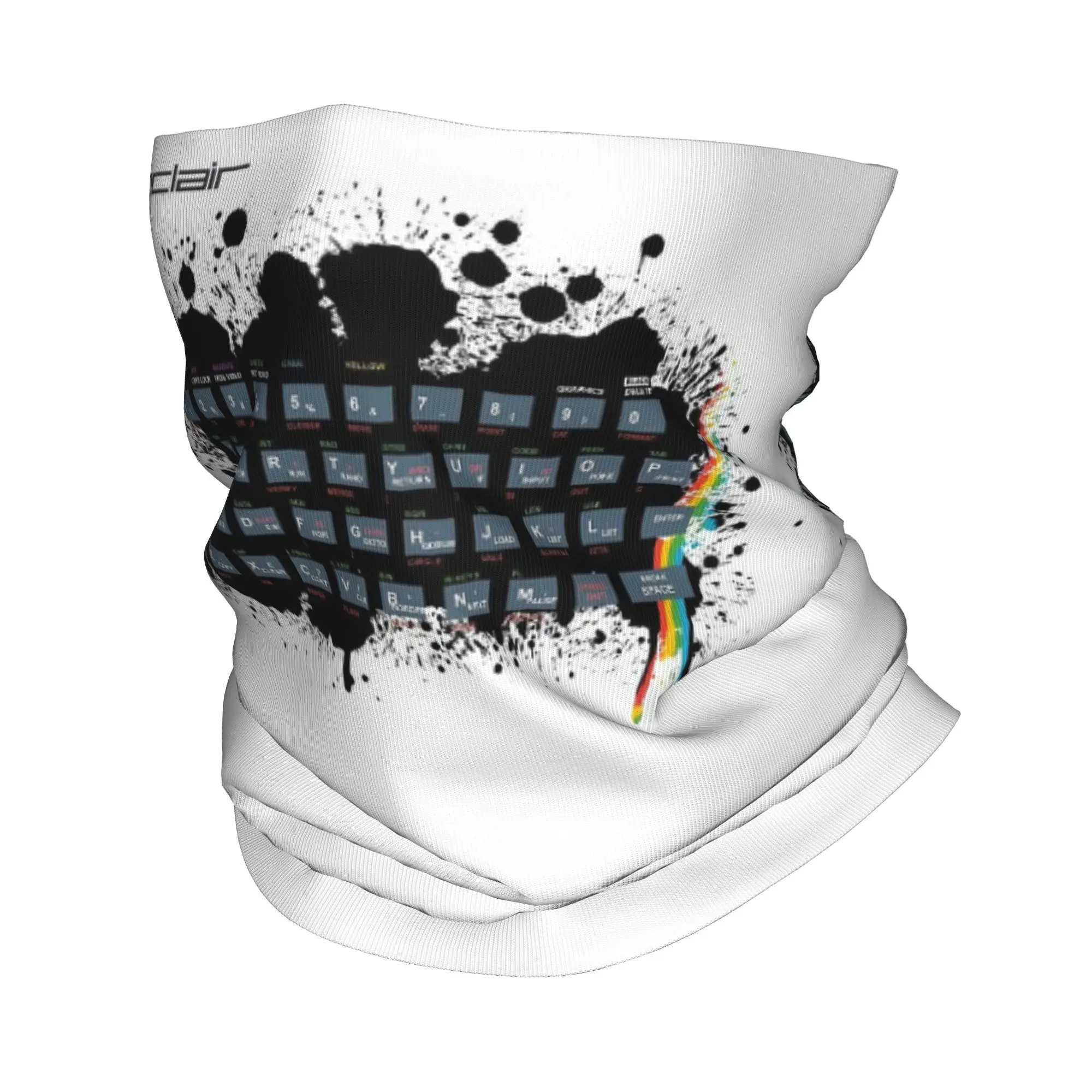 Retro Gaming Art - ZX Spectrum Bandana غطاء الرقبة المطبوع قناع التفاف وشاح دافئ بالاكلافا ركوب الدراجات للرجال والنساء البالغات في الشتاء
