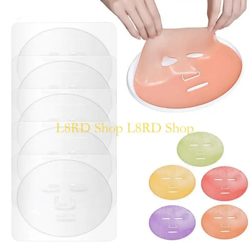 L8RD 5PCS DIY na maskę twarzy Taca Tray Tray Transparent Pvc Fruit Waveble Błotwa pielęgnacja skóry Salon Salon narzędzie do