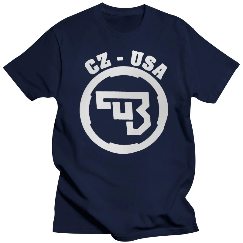 NEW CZ 75 USA Ceska Zbrojovka Firearms Guns Logo Black T Shirt S-4XL