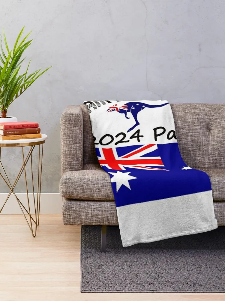 Wunderkind Australia 2024 in Paris for Games of Olymp Throw Blanket Polar warm for winter Fashion Sofas Blankets