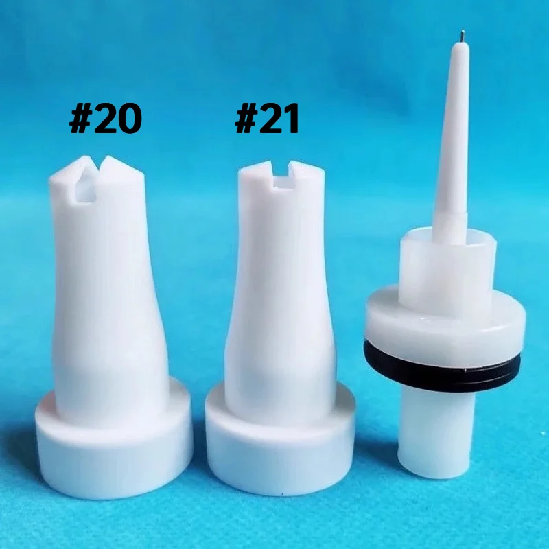 Replacement Powder Coating Gun Spray Nozzle for PT-20 /PT-21 PTFE Flat Jet Nozzle PT-22