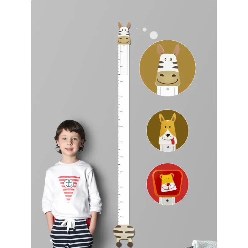 

Cartoon height wall stickers can be written with acrylic for children's height measurement. rwithout damaging the wall