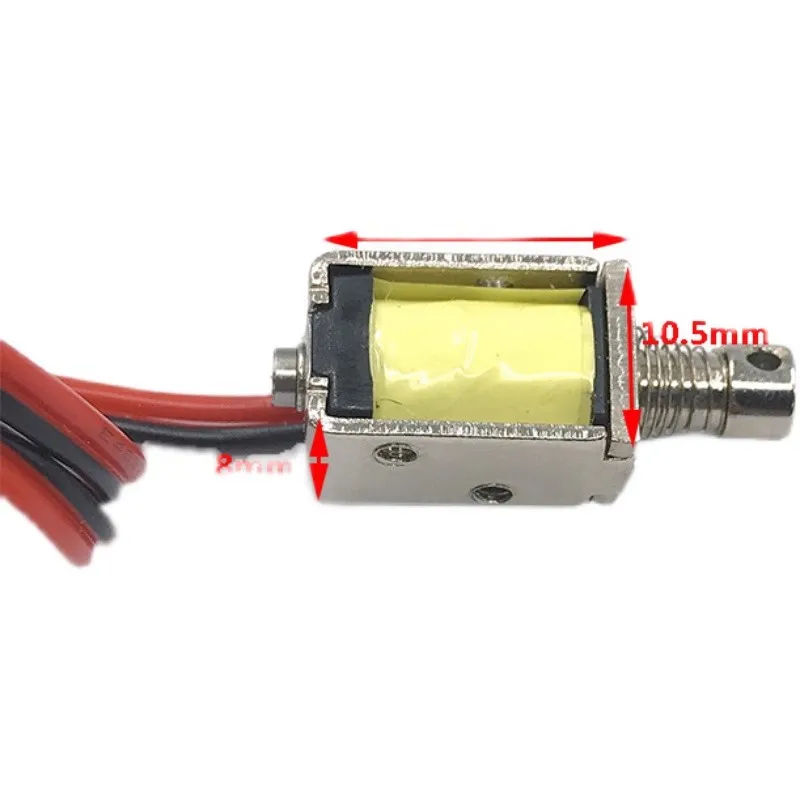 DC 3V, 5V, 6V, 9V, 12V Miniature DC Electromagnetics, Penetrating Push Pull Electromagnetics, Stroke 4mm
