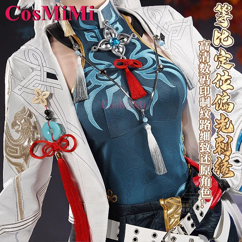 CosMiMi kostum Cosplay Game Honkai: Star Rail Feixiao seragam wanita elegan manis modis pakaian permainan peran Karnaval Wanita