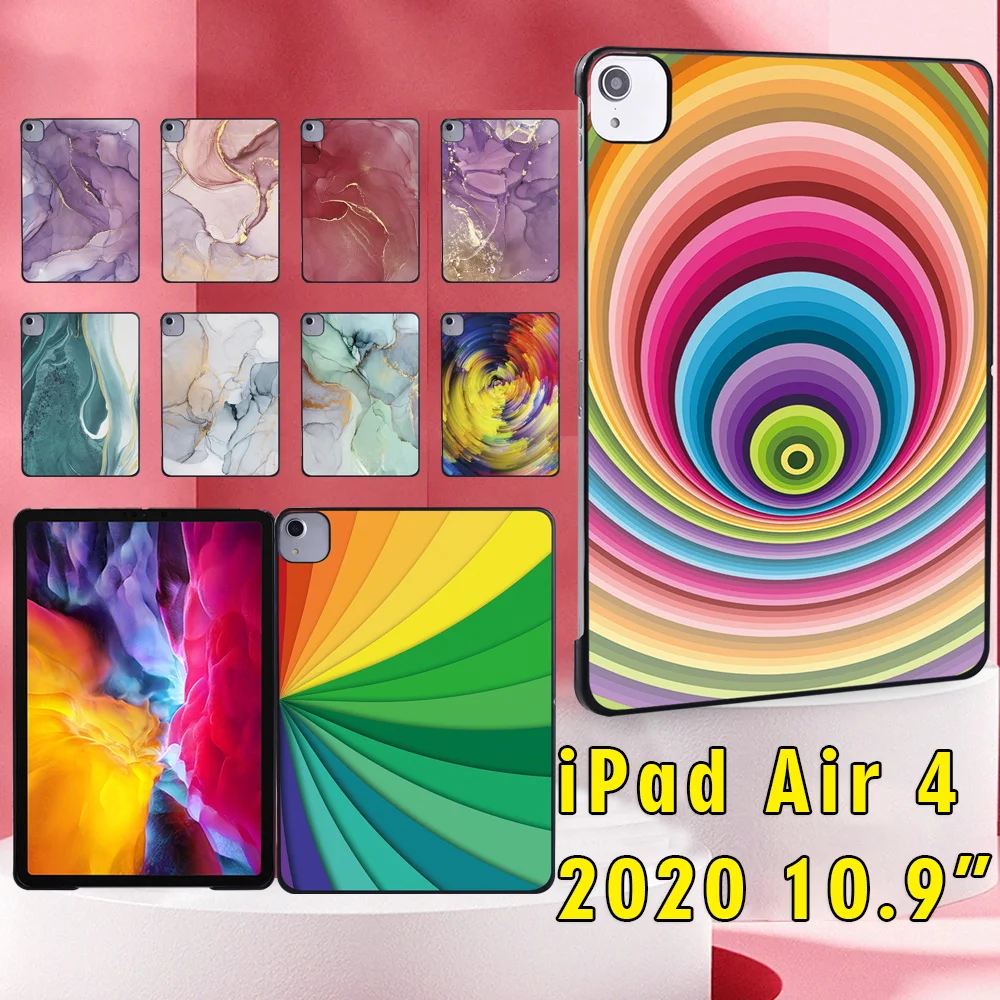 

Case for Apple IPad Air 5 10.9 2022/Air 4 2020 10.9" High-quality Watercolor Pattern Tablet Hard Protective Hard Back Case