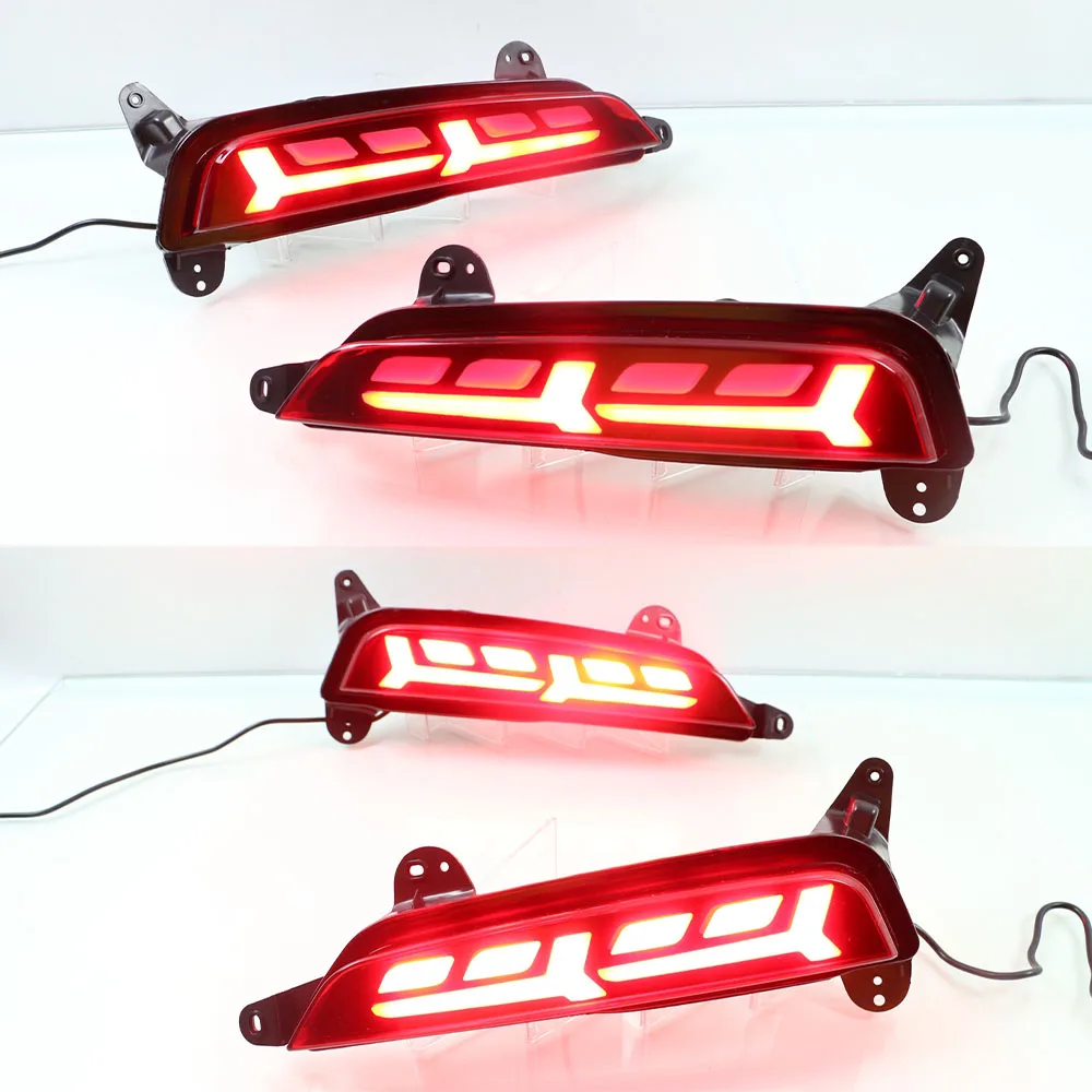 1 Pair Led Reflector Car Rear Bumper Light Brake Lights Rear Fog Lamp Signal Light For Hyundai Creta ix25 2014 2015 2016 2017