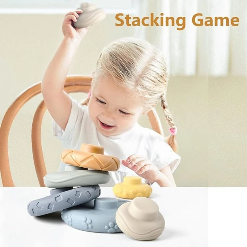 New cross-border hot-selling baby toys educational building blocks stacked Leke gnaw children's toys source factory