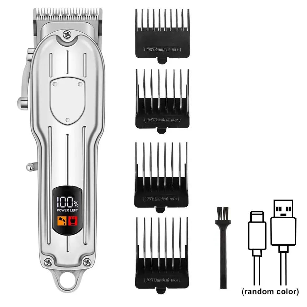 Elektrische Haarschneidemaschine und Rasierer für Männer, USB-Aufladbar, Barttrimmer, Professionelles Friseur-Set