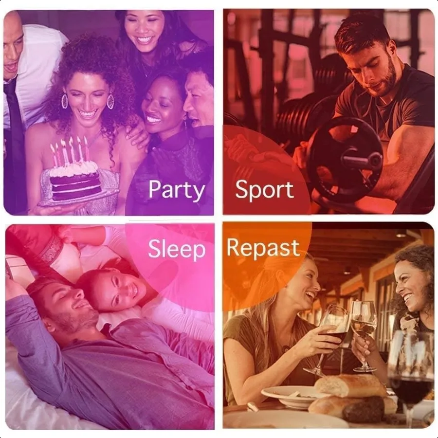 RGB LED Color Changing Light Bulb 40W Equivalent 450LM 2700K Warm White 5W E26 Screw Base RGBW Flood Light Bulb 12 Color Choice