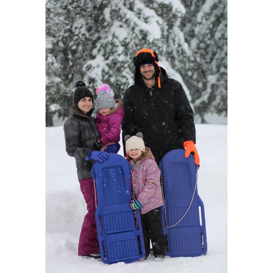 Оригинальные снежные санки Retro Racer от Confer Plastics, прочный дизайн для всех возрастов, сделано в США. Доступны в одинарной или 2-х упаковке.