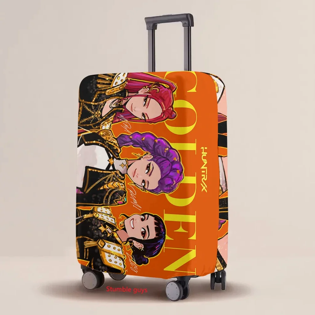 

Kpop Demon Hunters Cartoon Luggage Protective Cover Elastic Print Universal Travel Essentials