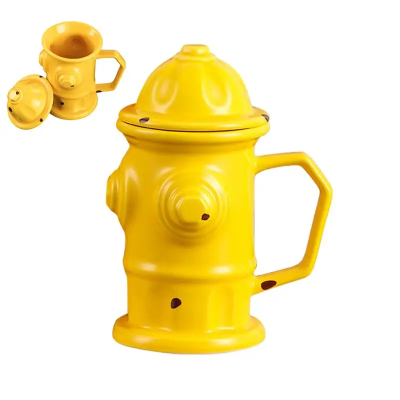 Fire Hydrant Design Coffee Mug Unique Ceramic Coffee And Tea Mug Offices And Home Ornamental Mug For Coffee Bar Living Room