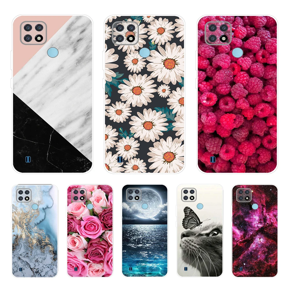 For Realme C21 Case Shockproof Soft silicone TPU Back Cover For Realme C21 C21Y C25S C25 Phone Cases Realme C21  Cute Cartoon