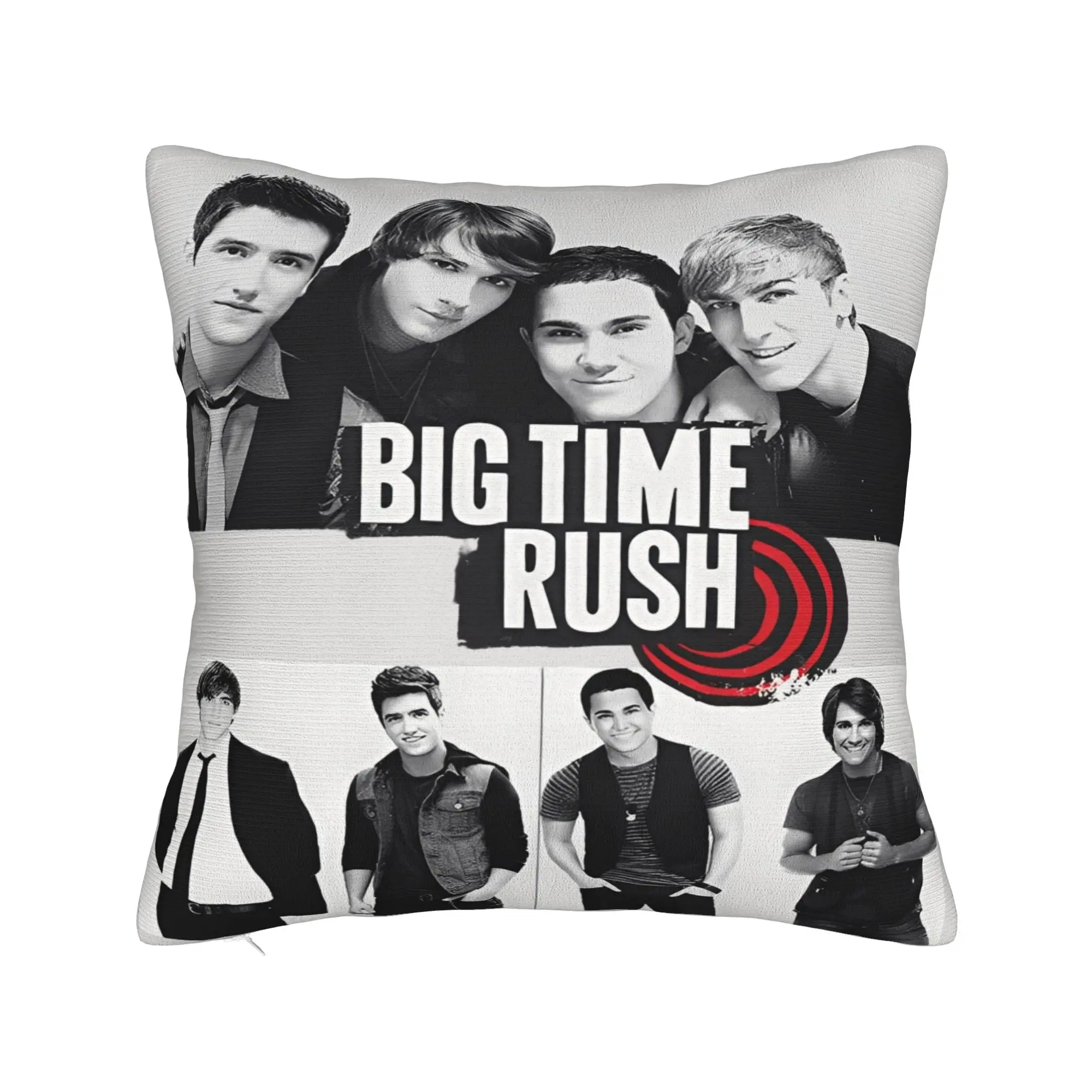 Pillow Cover Big Time Rush In Real Life Worldwide Tour 2025 Concert   Vintage Pillow Case For Sofa Car Home Decor Pillowcases