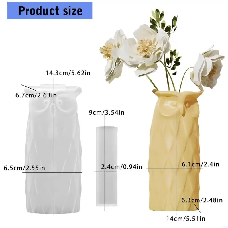 قالب على شكل بومة حرفية من كورد لصناعة حاويات وزخارف الراتنج المزخرفة #6