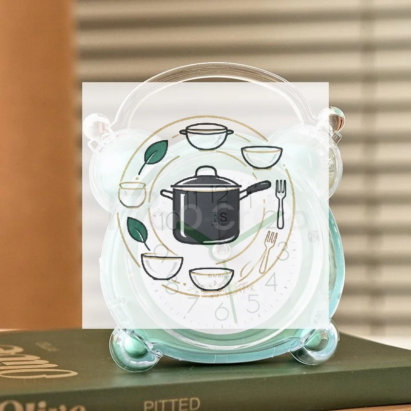 Battery Powered Digital Alarm Clock With Backlight Silent Cartoon Kids Girl Gift Electronic Table Alarm Clock For Living Room