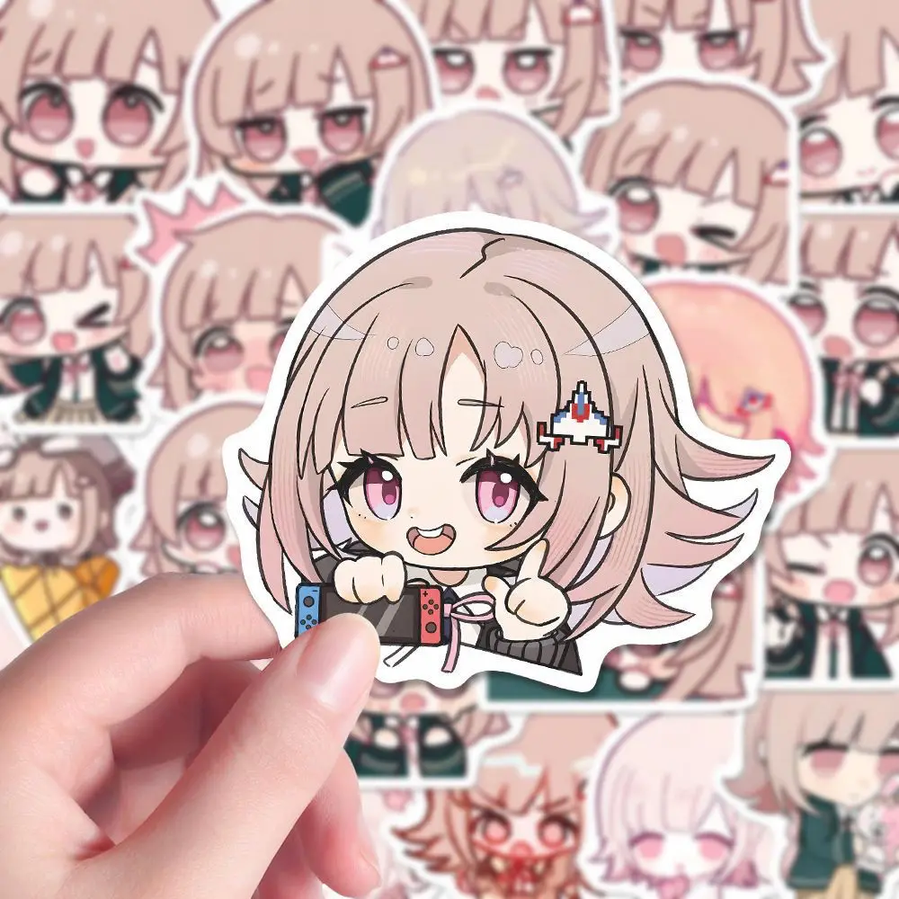 

50PCS Anime Danganronpa NanamiChiaki Stickers Waterproof DIY Phone Laptop Luggage Guitar Notebook Cup Cartoon Stickers Kids Gift