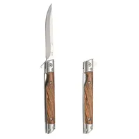 Portable Folding Knife Damascus Pattern Carry Pocket Knife Survival Knife Sandalwood Handle Outdoor Tactical Knife Survival Tool