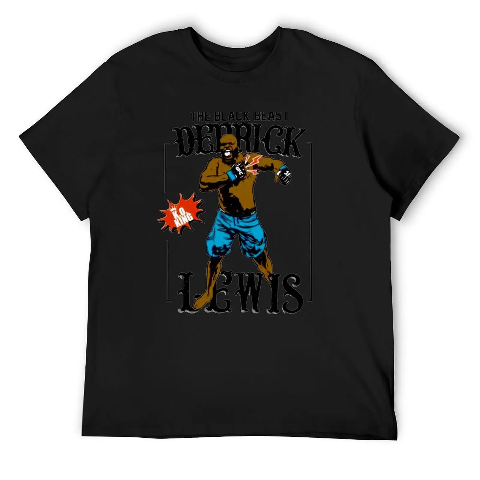 STRONG BLACK MAN DRAWING T-Shirt customs for a boy Men's t-shirt