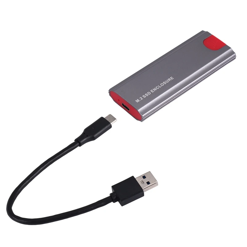 M2 SSD Case M.2 To USB 3.1 Gen 2 10Gbps NVMe SSD Enclosure for NVMe PCIE M Key/ (B+M) Key SSD Hard Disk, M2 SSD Case AC-AD33