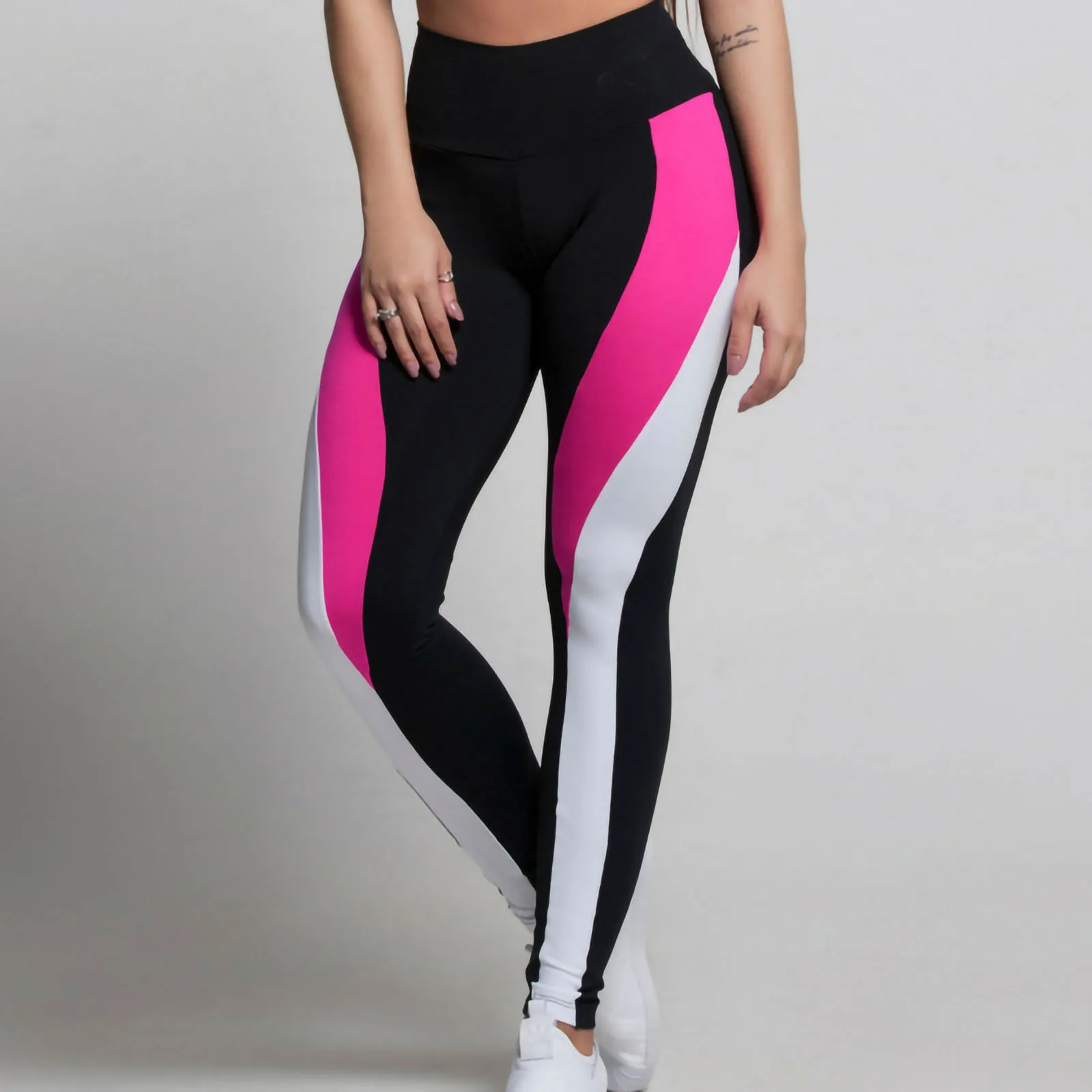 Legging Bedrukte yogabroek Stretch Damesbroek in gemengde kleuren Hoge taille Stretch Fitness Sport Thermische legging Broek Broek