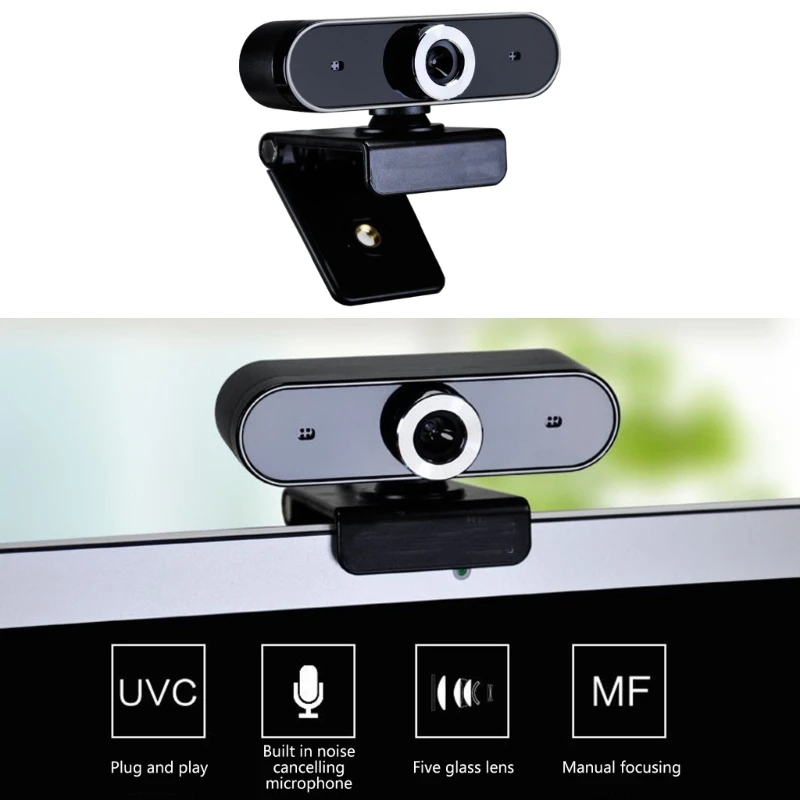 2025 New High Live Streaming Camera USB Hangable Webcam 640x480 Resolution with Build In Noise Cancelling Microphone