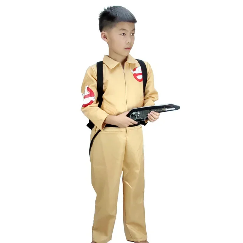 Ghostbusters Costumi Cosplay Costume di Halloween per bambini Ragazzo Giocattoli Anime Ghostbusters Armi Tute Abiti di carnevale Vestiti Q